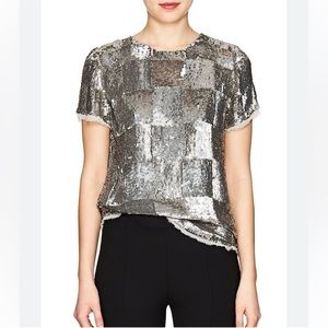 Retrofete Karen Sequined Checker Blouse medium